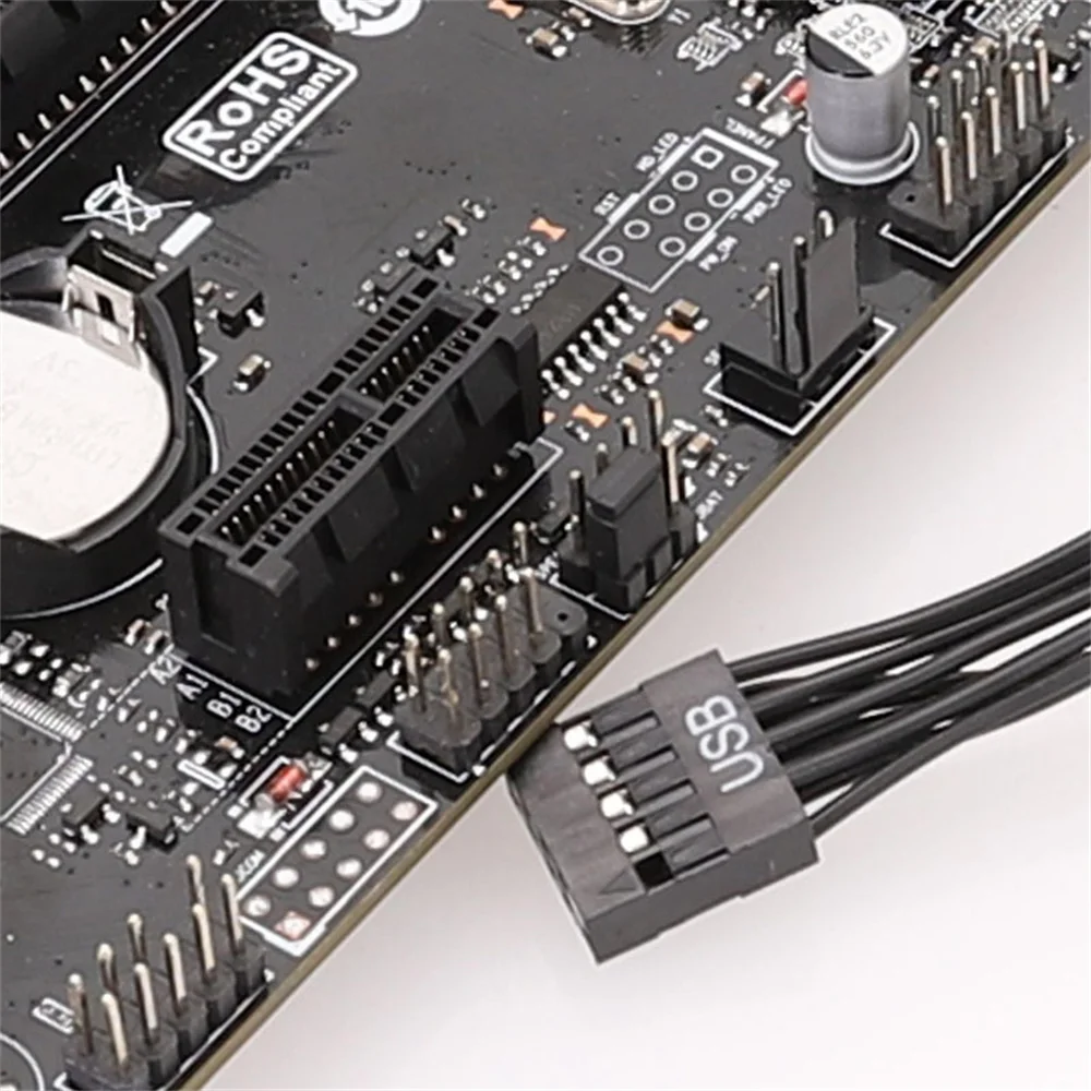 Dupont Mini USB 2,0mm 10pin Buchse zu Dupont USB 2,54mm 9pin Stecker Verlängerung kabel für PC Motherboard 12cm