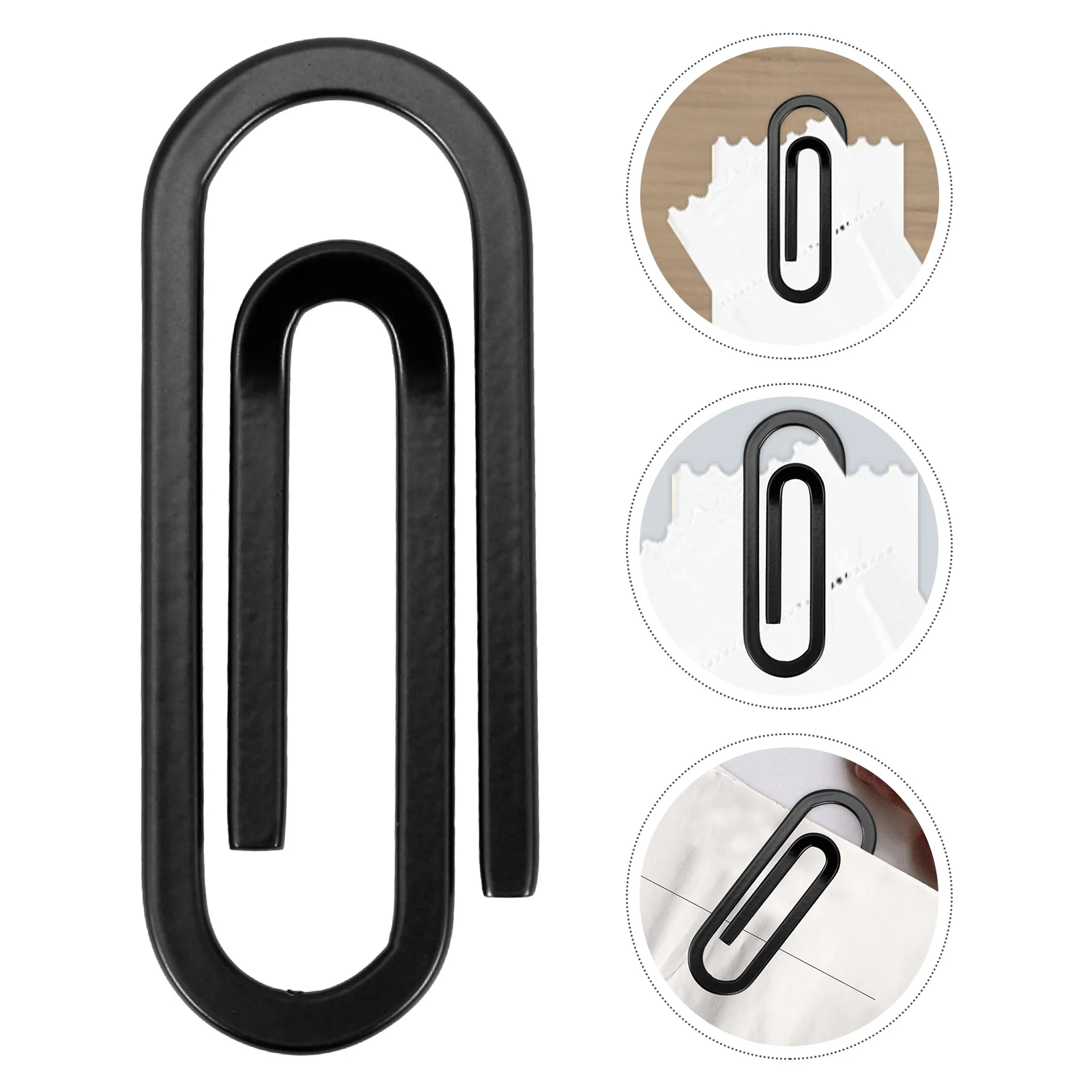 Paper Clip Clips Creative Steel Wire Metal Document Stainless Marking for Office