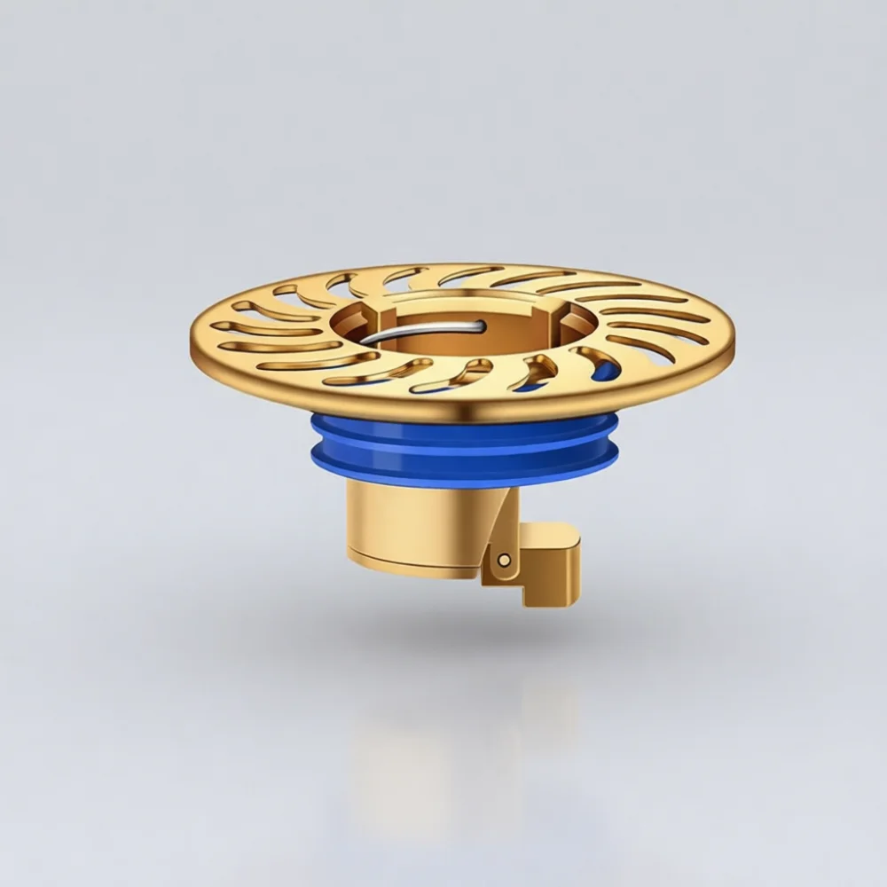 Universal Copper Floor Drain Deodorizer Bathroom Pipeline Backflow Prevention Plug Anti Clogging Insect Proof Trap Core