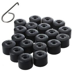 20Pcs Car Wheel Hub Nut Bolt Cover Cap 17mm Auto Tyre Screws Car Wheel Cover Cap Protection Dust Proof Protector for VW Golf MK4