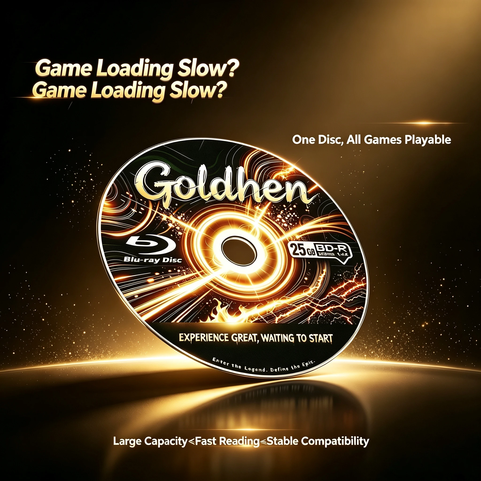 GoldHEN Jailbreak Disc for PS4 9.00-12.52 Firmware Boot Tool 1-Click Payload Loader DVD Game Console Accessory