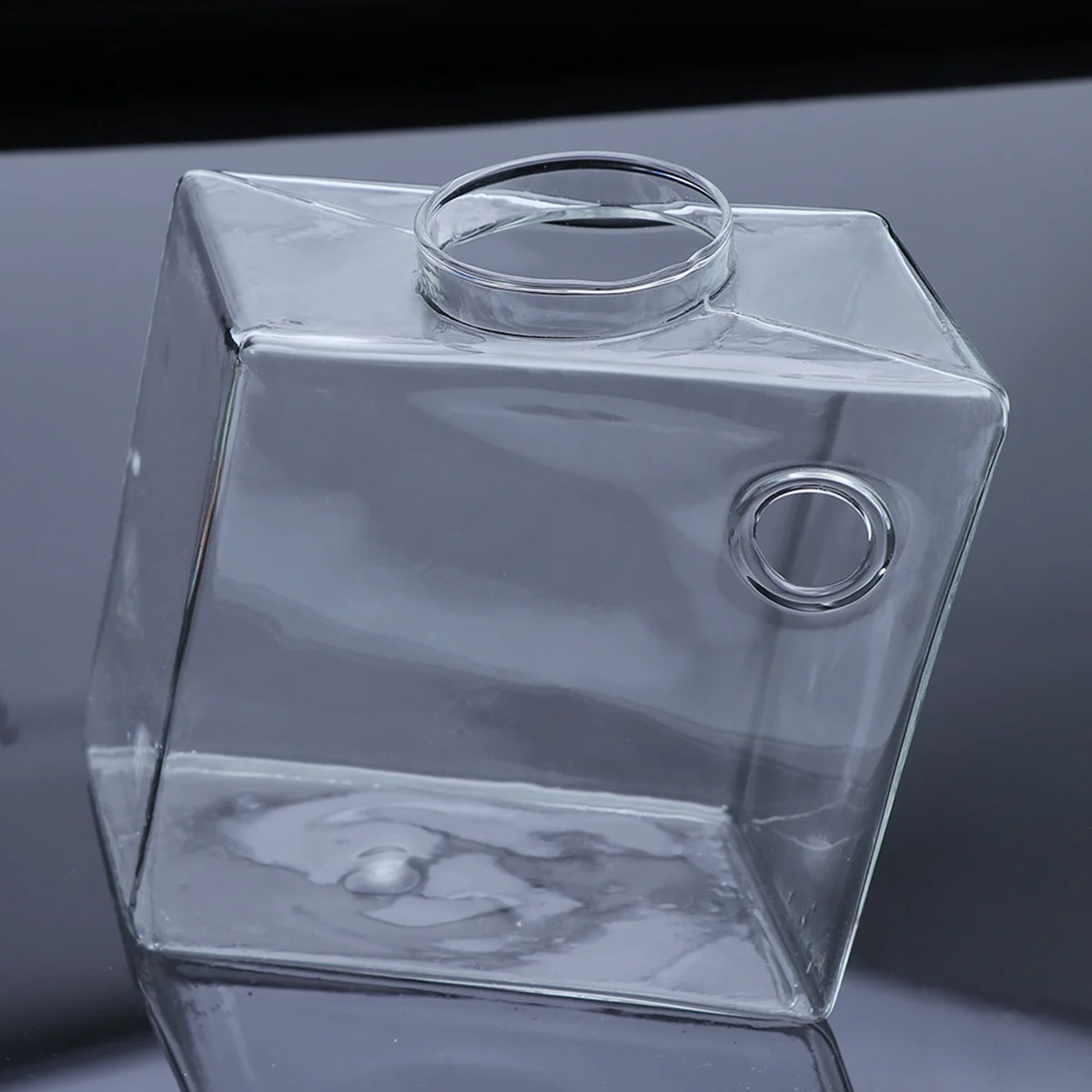 

2Pcs Glass Flower Vase High Borosilicate Material Planter Vase Bedroom Living Room Office Decor Decorative Rhombus