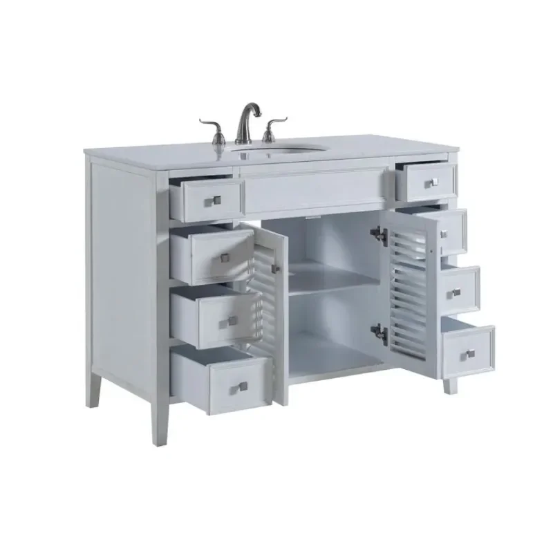 

American bathroom combination rock slab solid wood floor bathroom cabinet toilet washbasin storage cabinet