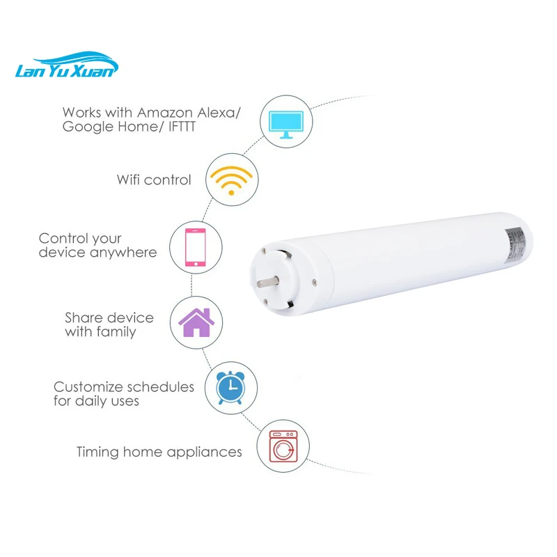 Rehent tuya ZigBee Curtain Work with ALEXA GOOGLE Wired Remote Control Motorized Electric Smart Motor Curtain with Curtain Rail