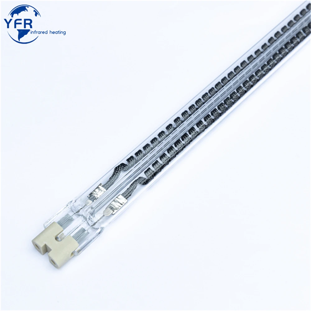 1000w High quality infrared heating lamp bulb, quartz glass heating emitter element, fast heat flat panel