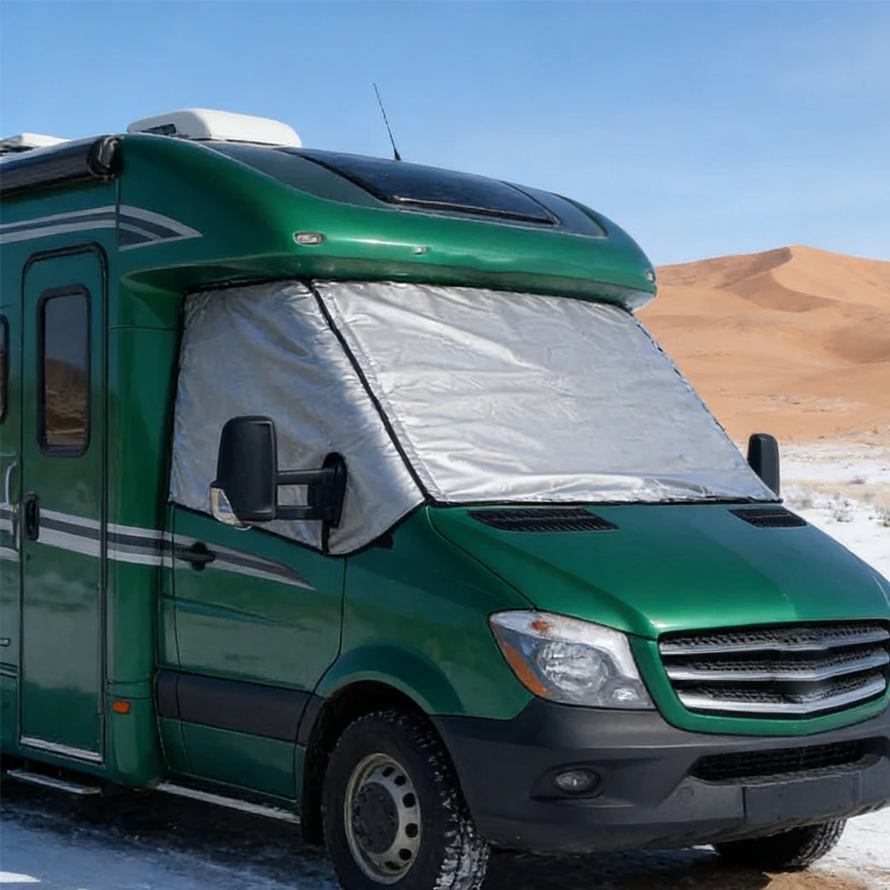 

1Pc Sunshade Suitable For VW T5 Detachable Campers Thick RV Windshield Cover RV Vacuum Packaging RV Frost Proof Cover Sunshade