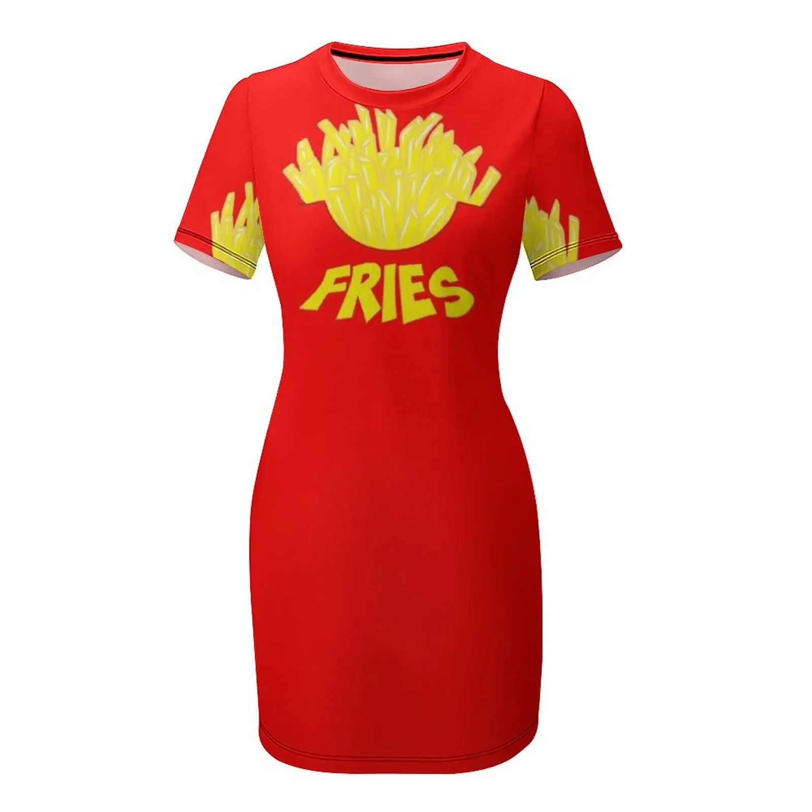 Chemise drôle de frites, Costume d'halloween, chemise de frites, vêtements de frites, t-shirt d'halloween Sh, robe à manches courtes