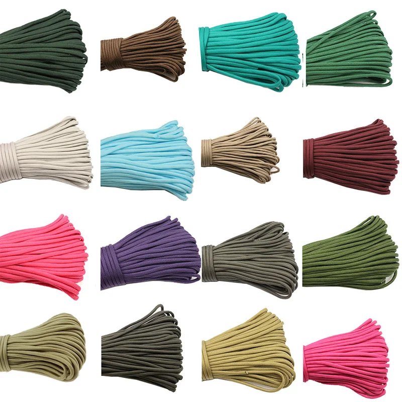 31m/100ft 4mm Solid color Cord Rope Nylon Thread Cord String Strap Necklace Rope For Jewelry Making For Paracord Bracelet