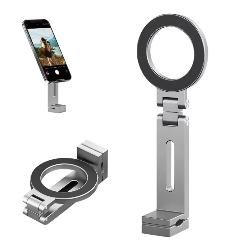 Magnetic Phone Stand Portable Foldable Phone Holder Strong Magnetic Travel Adjustable Phone Bracket for iPhone 17 Series