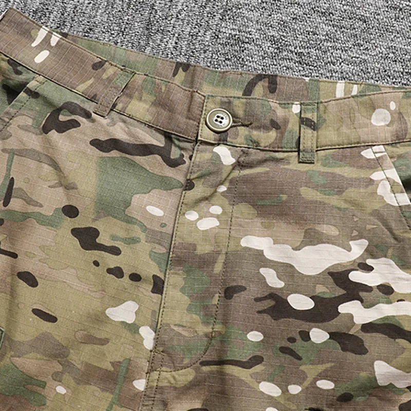 Japanese Fashion WTAPS Workwear Shorts Men\'s Camouflage Casual Loose Half Pants Summer Vintage Casual Cityboy Y2k Youth Male