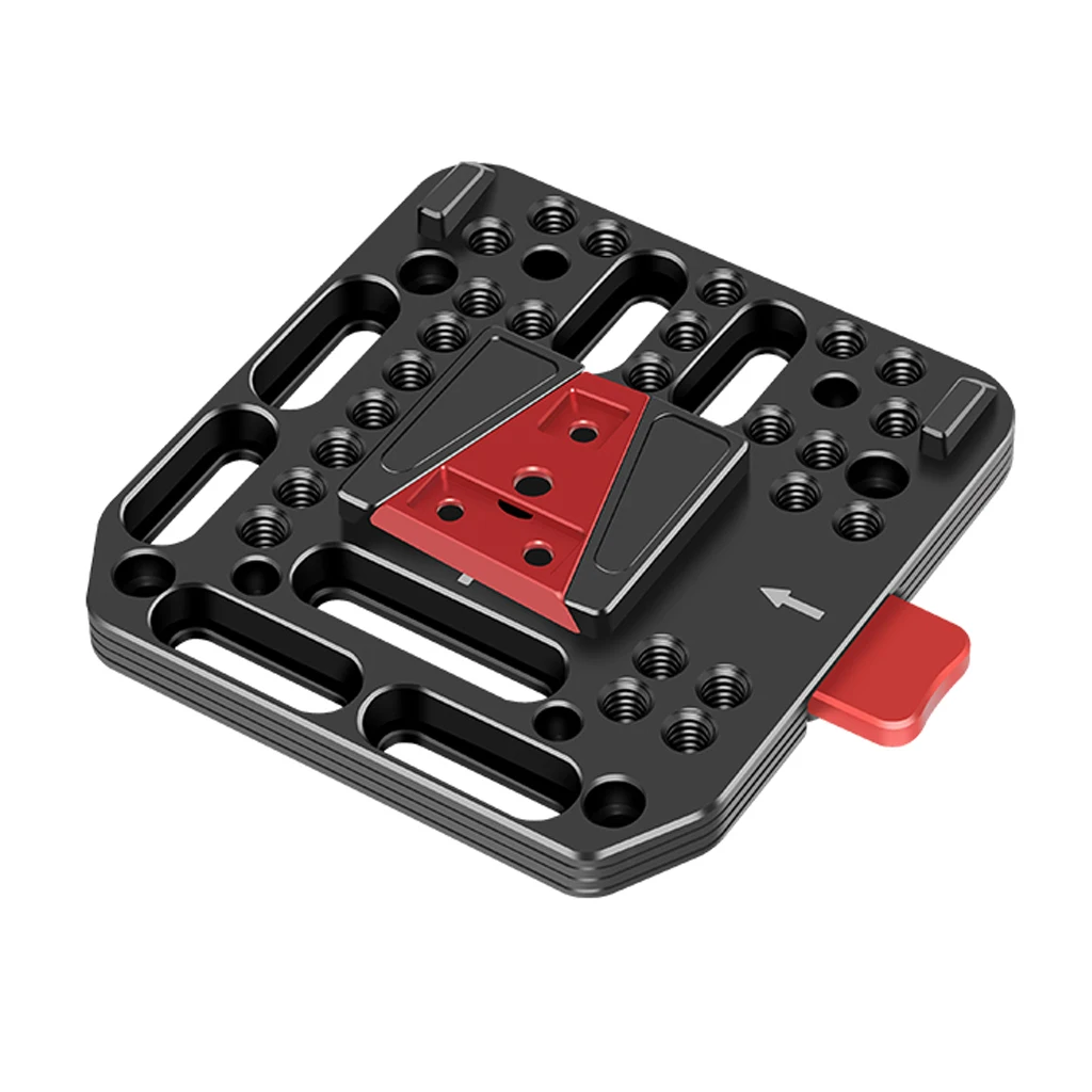 Aluminium-Schnellwechsel-V-Lock-Akku-Montageplatte mit 15-mm-Stangenklemme für Fotografie-DSLR-Kameras, Rig-Schiene und Follow-Focus-System – Detail 38