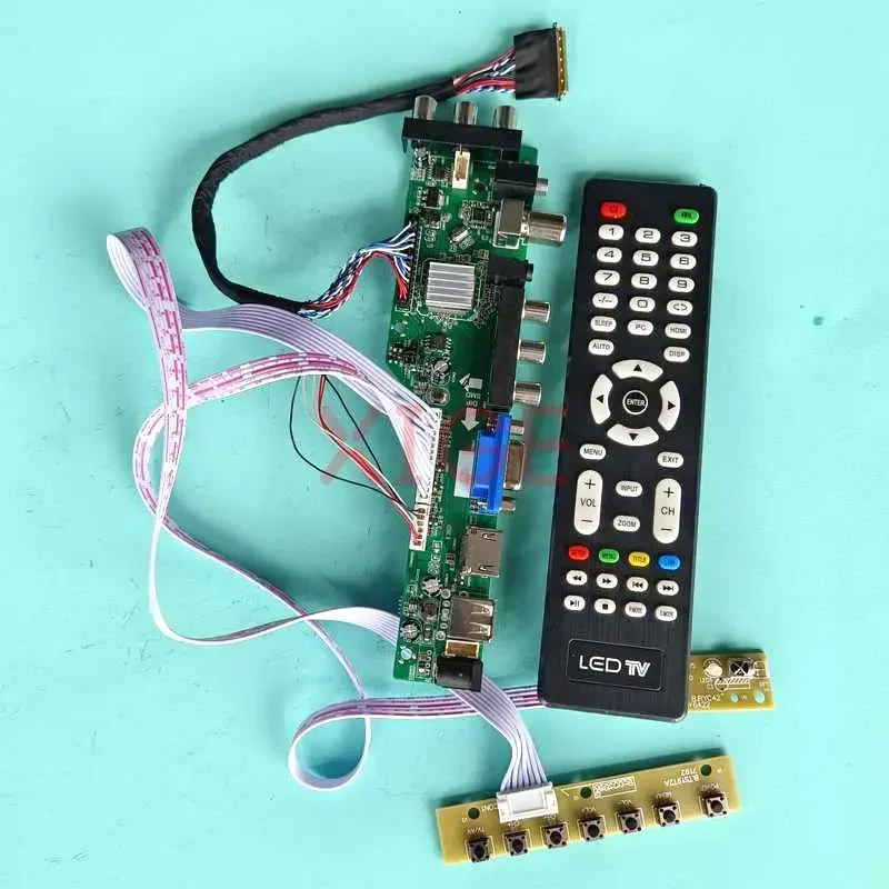 

Плата драйвера контроллера DIY Kit для CLAA140WB01 CLAA140WB11A DVB-T/C 14 "LVDS 40-контактный USB/DHMI/VGA/AV экран ноутбука 1366x768