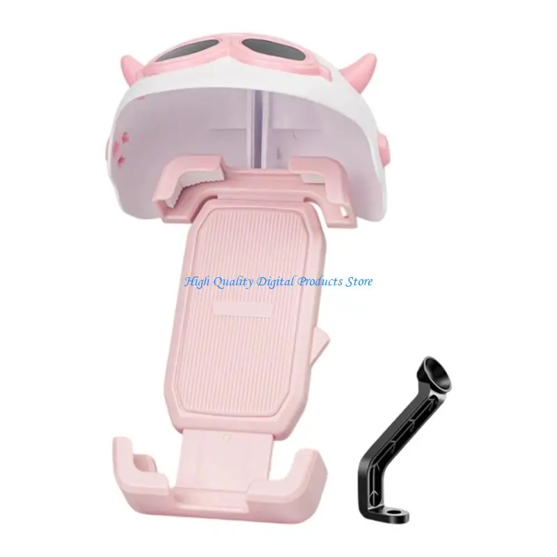 U2JE 360 Degree Rotatable Bike Phone Holder Not Shake Design with Helmet Sunshades for Scooters Ebikes & Motorcycles