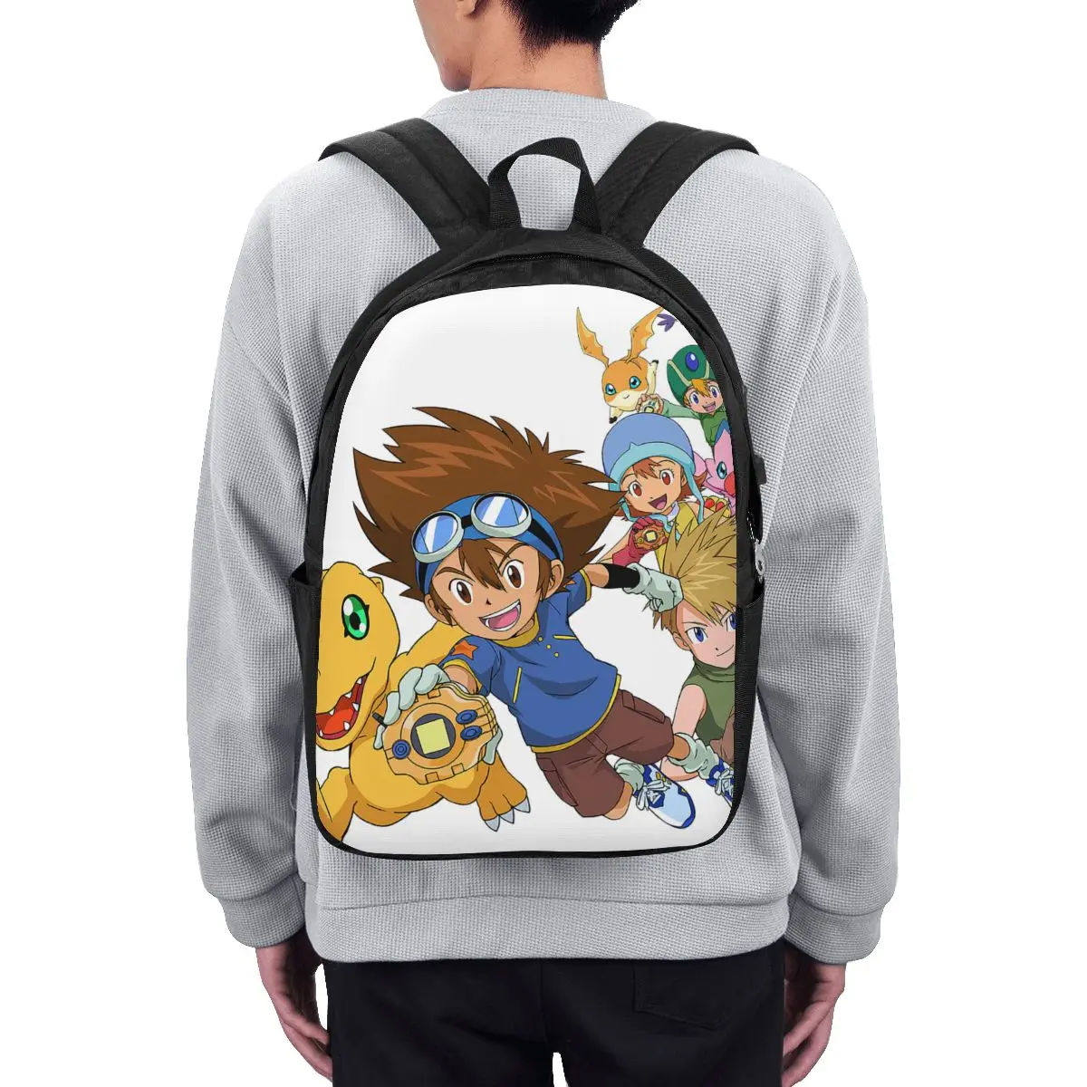 Anime Digimon Cartoon (1) Backpack Travel Notebook Bag Computer College Student School Bag Laptop Shoulder Bags for Men Women