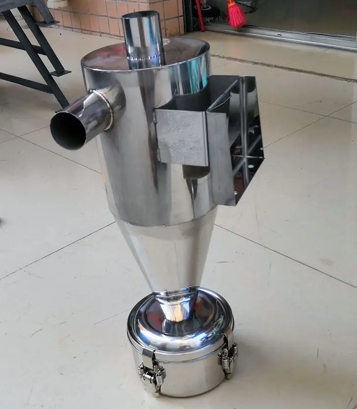 Suction Machine Charging Machine Cyclone Dust Collector Recycler Stainless Steel Air Dust Exhaust Air Inlet Air Filter