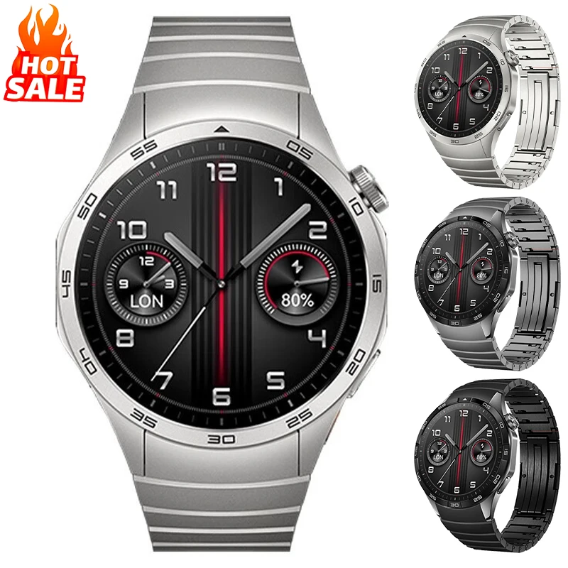 

Ремешок из нержавеющей стали без зазоров для Huawei Watch GT4, 46 мм, быстросъемный металлический браслет для Huawei Watch GT4, ремешок для часов Correa