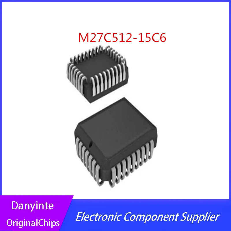 2 STKS/PARTIJ M27C512-15C6 M27C512 PLCC32