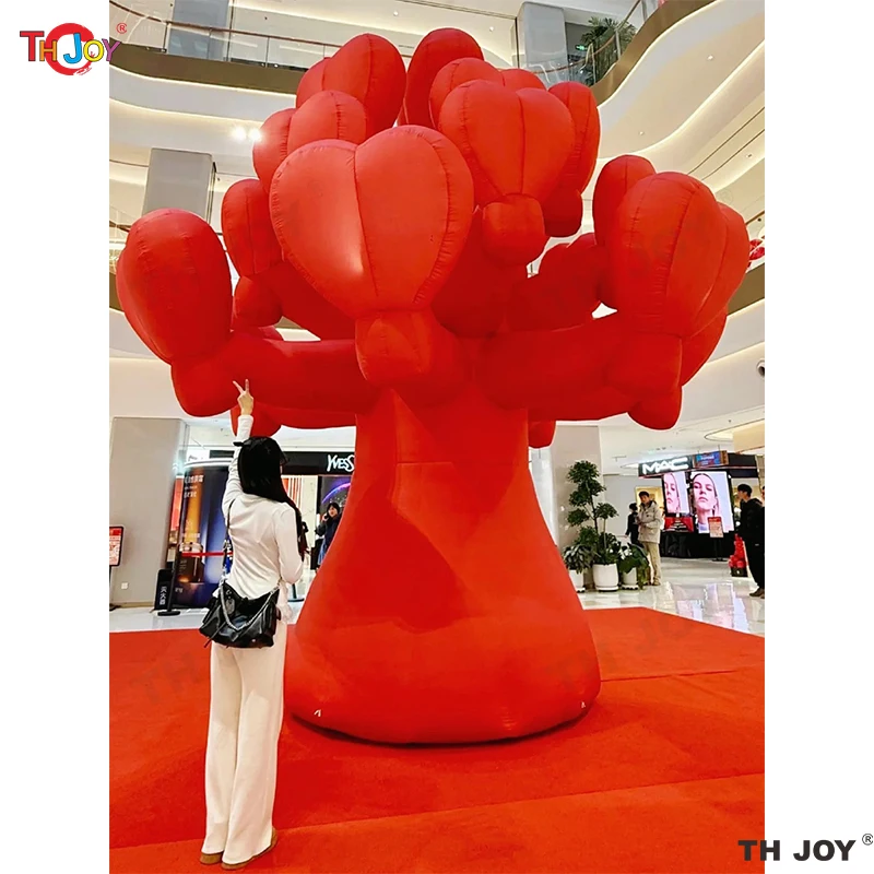 Árbol inflable Make-A-Wish de 4 m de altura para la decoración del día de San Valentín y del centro comercial