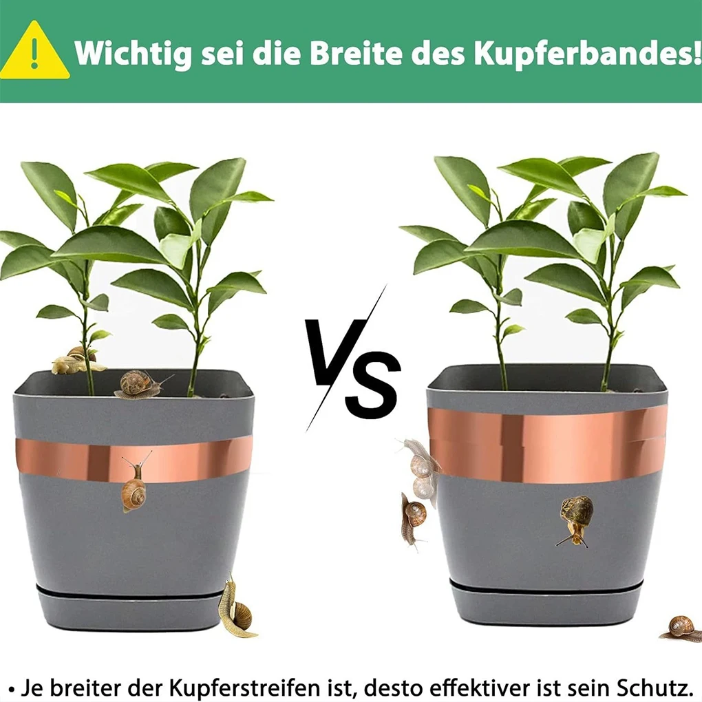 حماية نحاسية مضادة للحلزون، قوية ومتينة، لطارد الحلزون