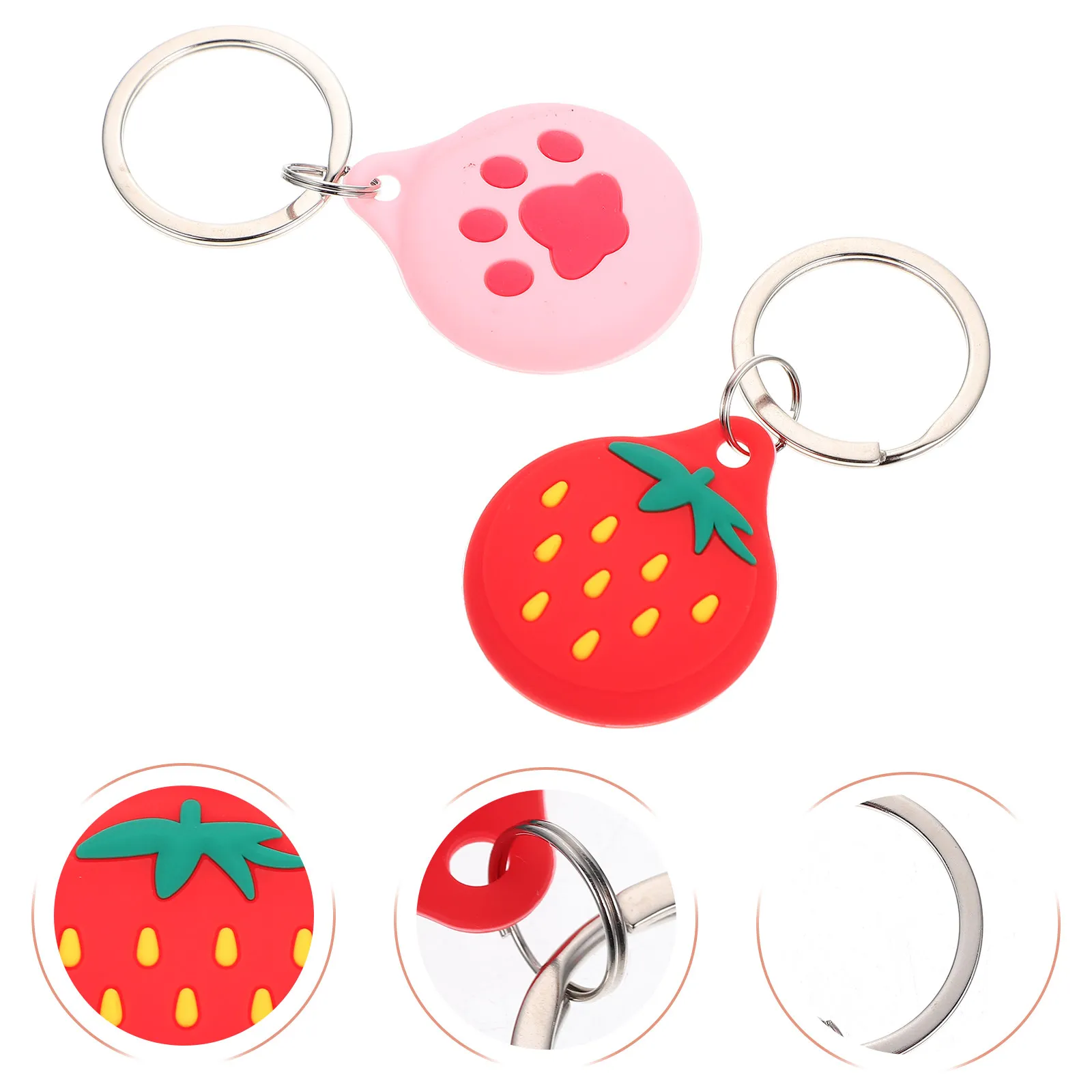 

2Pcs Covers High-Grade Anti-Lost Tracer Protective Case Comfortable Silicone Sleeve Covers Locating Device Case