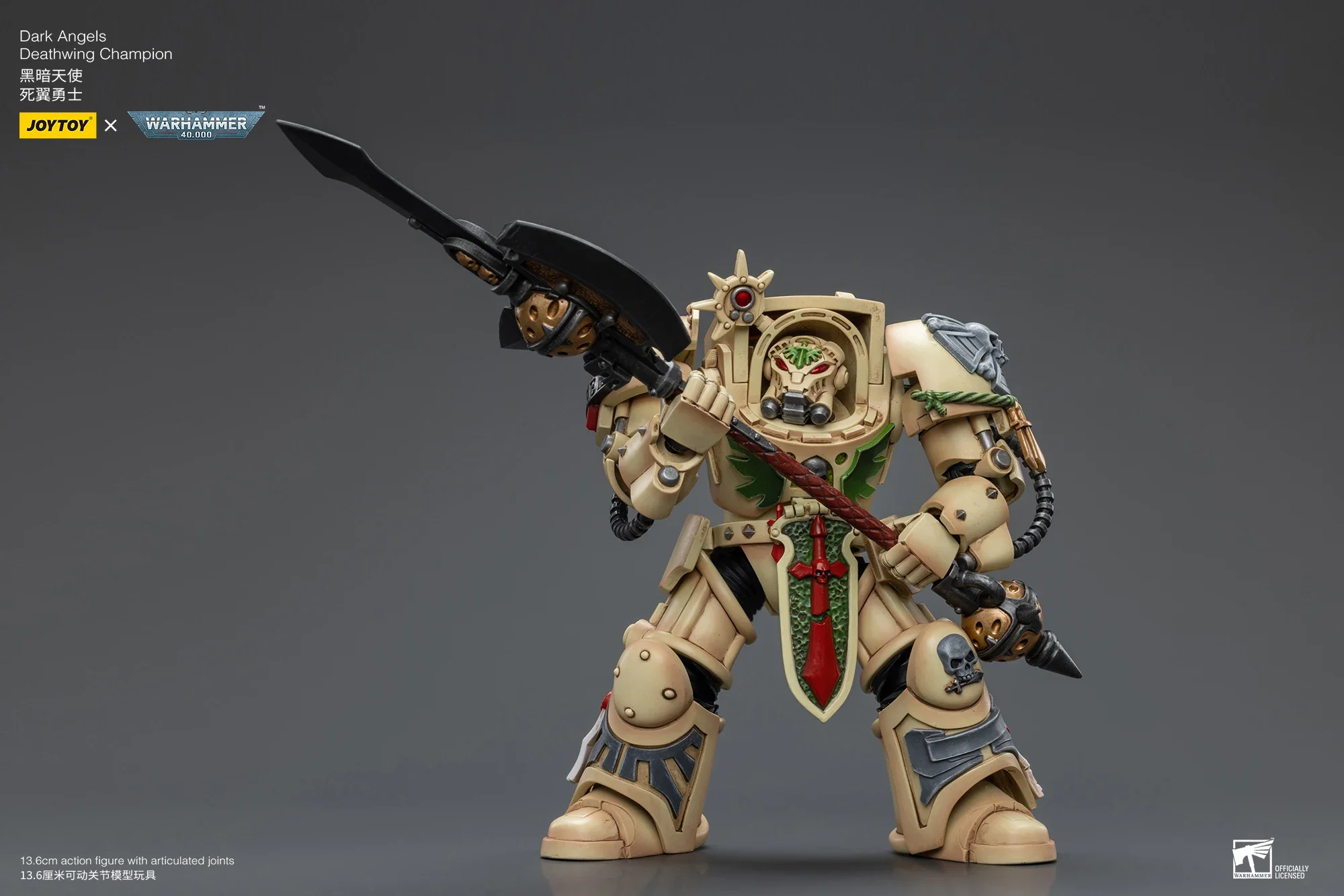 

【Доставка в течение 24 часов】Фигурка JOYTOY Warhammer 40K Dark Angels Deathwing Champion 1/18, игрушка-фигурка