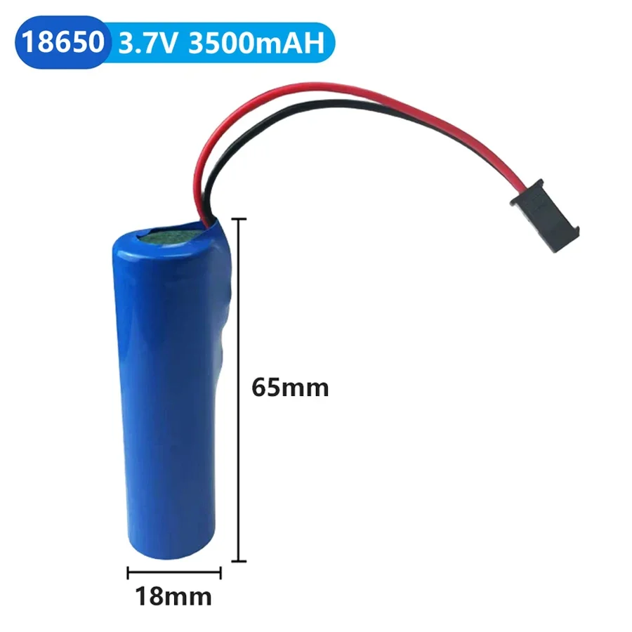 Batería recargable de iones de litio, pila de 3,7 V, 18650, 3500mAh, 18650, enchufe SM, 3,7 V