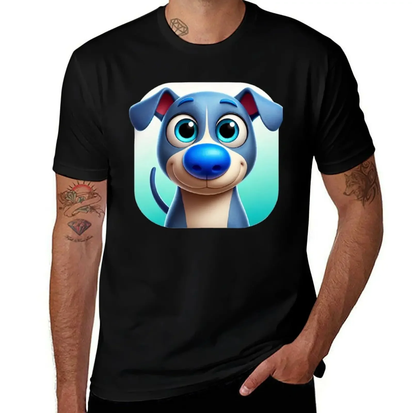 

Adorable Blue Nose Pit Bull T-Shirt boys whites blue lock sublime baggy shirts cotton t shirt men