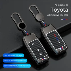 Funda de aleación de Zinc para llave de coche, accesorios de soporte para Toyota Camry Prius Land Cruiser Prado 150 Crown, Subaru Foreste XV