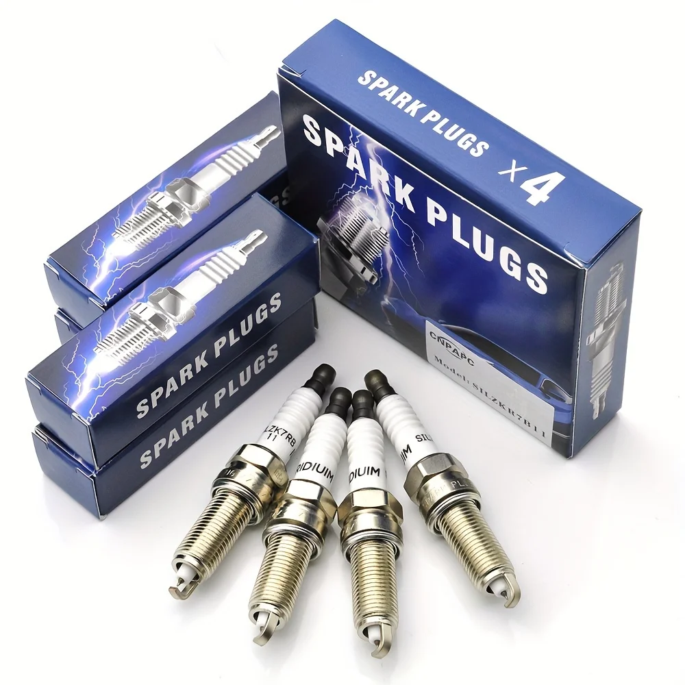 4pcs Real Iridium Spark Plugs 18846-11070 SILZKR7B11 For Hyundai For Tucson For Elantra For GT