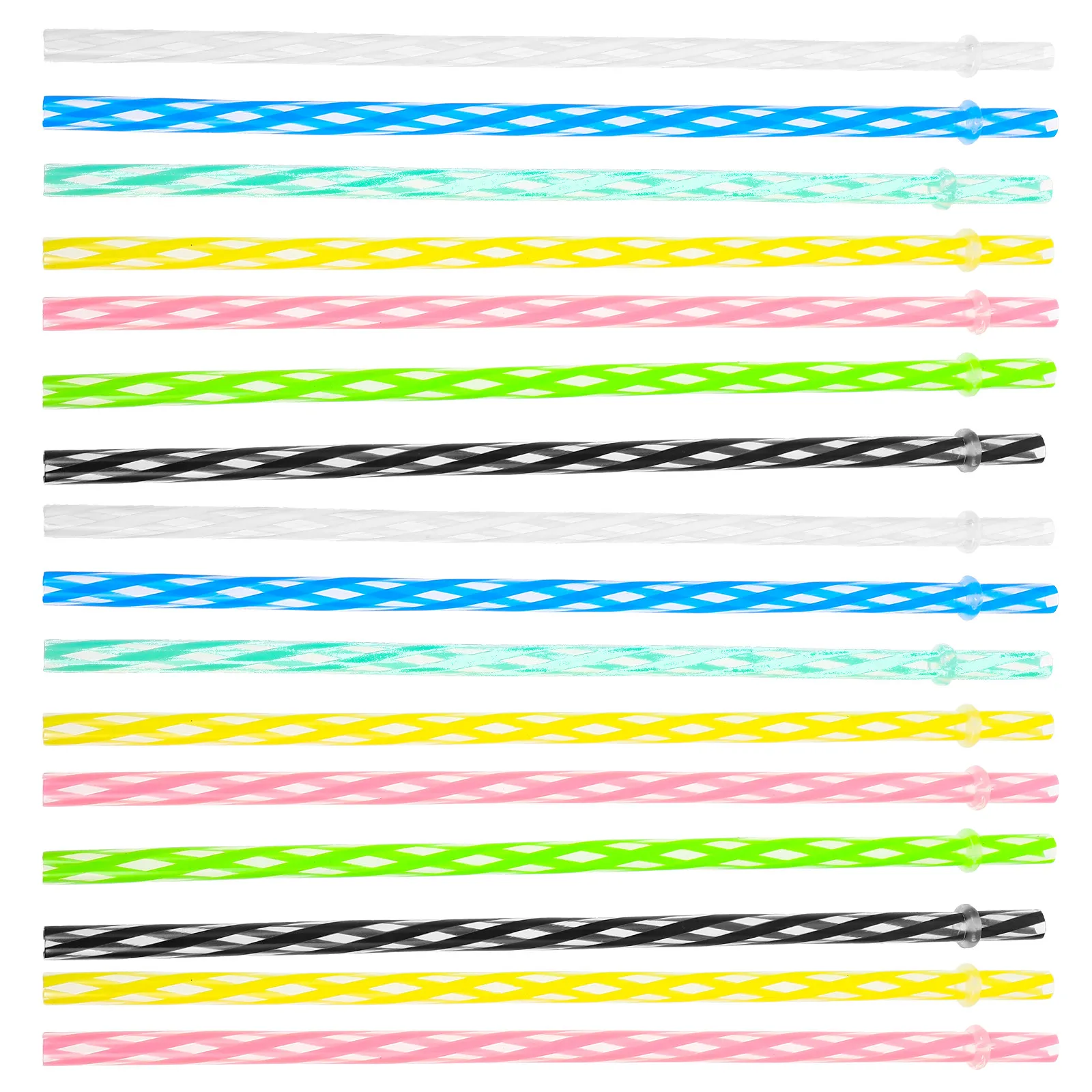 25 Brushes Mixed Color Straws Drinking Practical Colored Thick Home Use for Cleaning