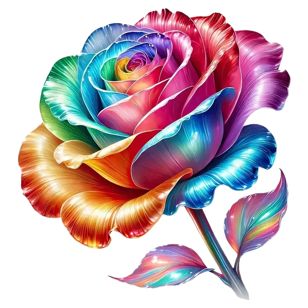 QT2508#Beautiful Flower Car Stickers with Bright Colors, Suitable for Cars, Laptops, Trucks, Motorcycles, Windows,