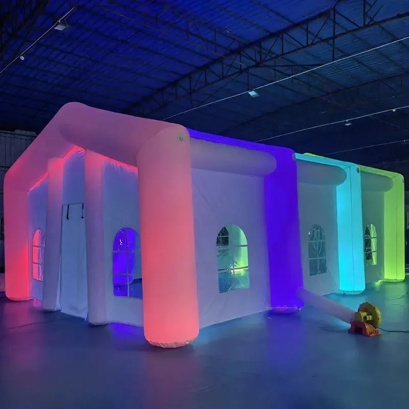 

LED light Portable Nightclub Tents Disco Party Inflatable Wedding Marquee Blow up Tents