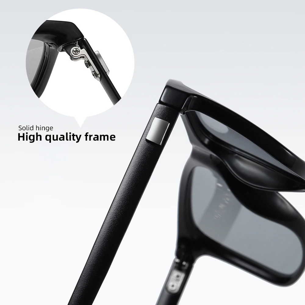 Klassische Angeln Sonnenbrille Männer Polarisierte Metall Quadratischen Rahmen UV400 Photochrome Brille Frauen Fahren Verfärbung Brillen – Detail 6