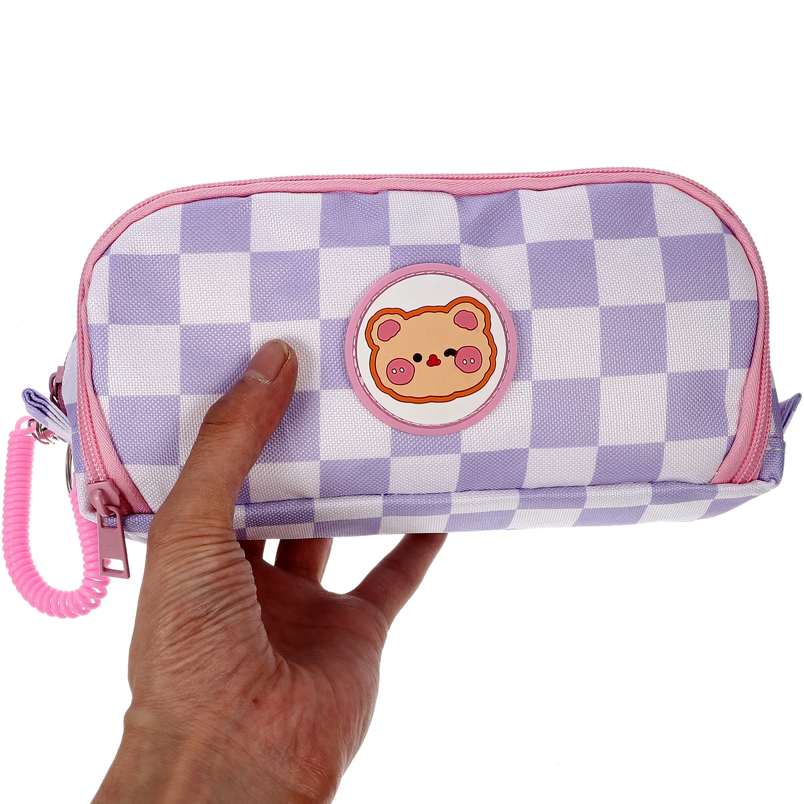 

Large Capacity Pencil Bag with Zipper Design Cartoon Pattern Suitable for Students and Office Use Pencil Bag
