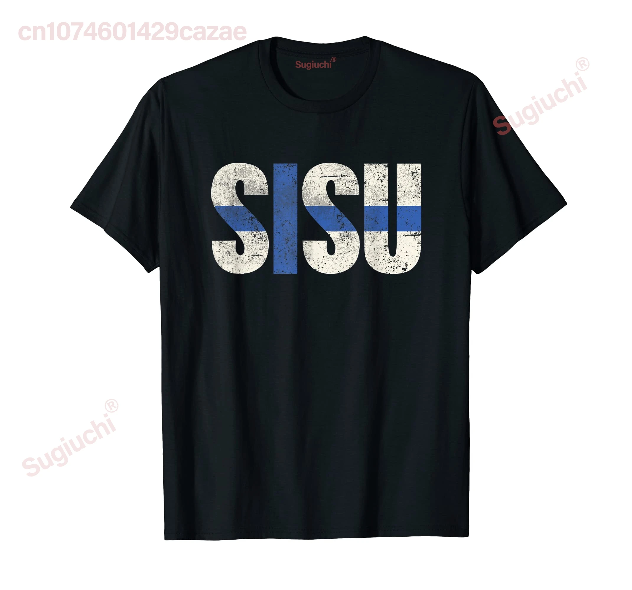 100% Cotton Sisu Finnish Flag Vintage Distressed T Shirt Finland Suomi MEN WOMEN UNISEX T Shirts Size S-6XL