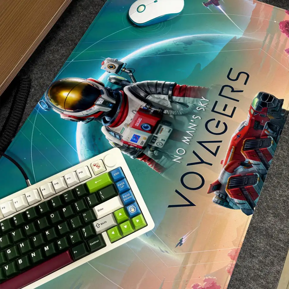 No M-Mans S-Sky Mauspad Xxl Computer Große rutschfeste Gamer-Tastatur 90x40cm Art Design HD Schreibtischunterlage
