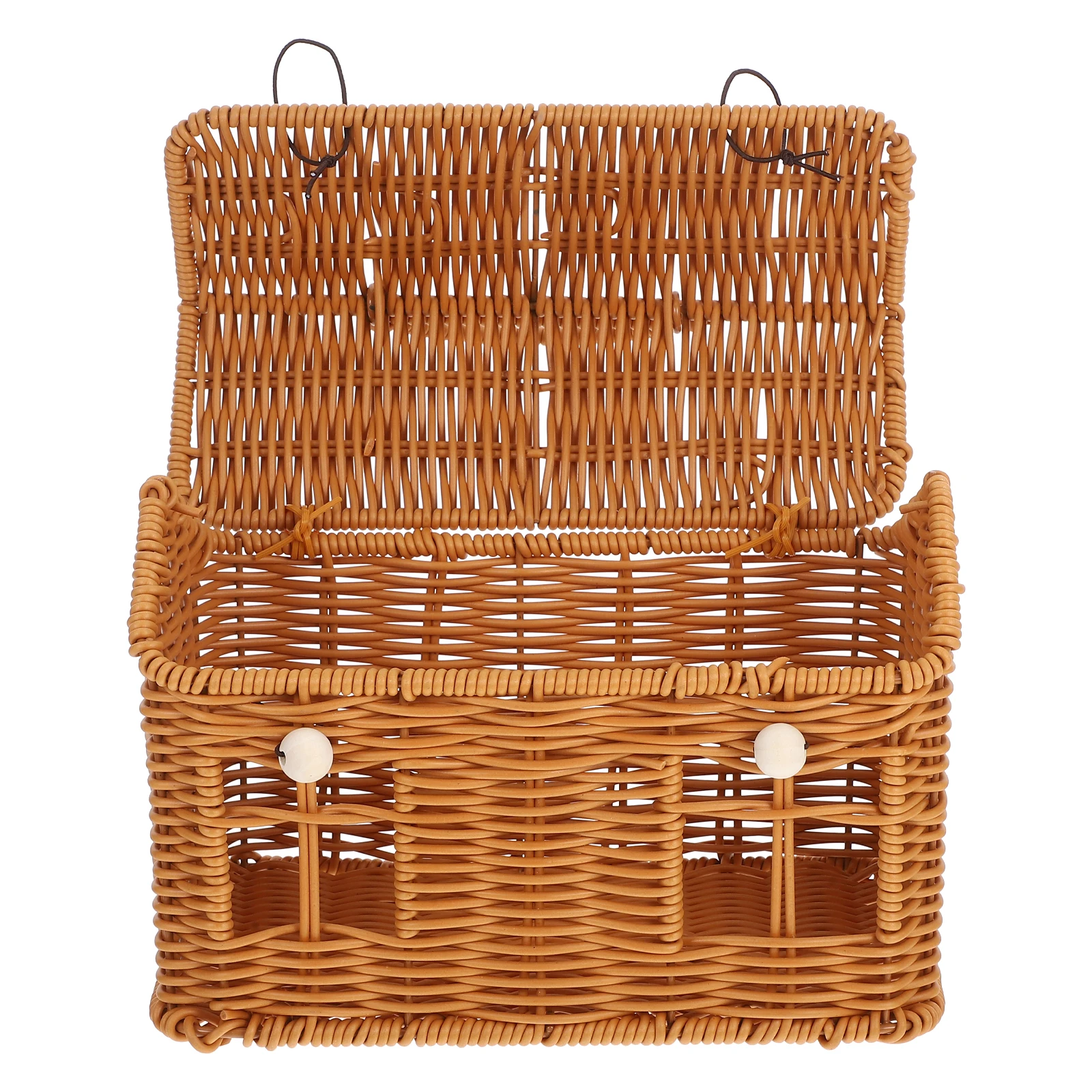 

Elegant Shaped Present Box for Weddings Birthdays Favors Handwoven Wicker Design with Handle Candy Storage Novelty