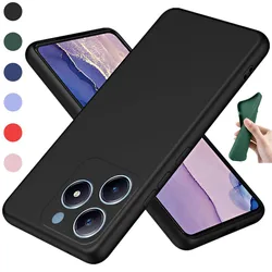 Flexible Liquid Silicone Case For Realme C61 C63 C65 C67 4G C55 C53 C51 Note 60 50 Protective Cover TPU Fundas Coque Capa