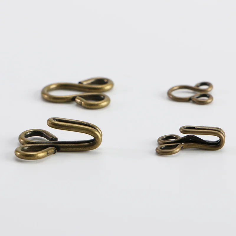 100sets/pack 0# Mini Invisible Bra Underwear Sewing Hooks Eyes Metal Buckle Button Collar Doll Clothing Sweater Accessories