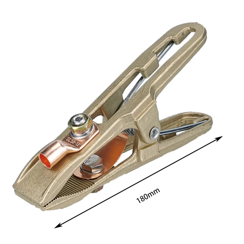 Ground Welding Earth Clamp, Copper Welder, 500A-Shape Clip, Ground Clamp, Acessórios Para Máquinas De Solda, Alta Potência