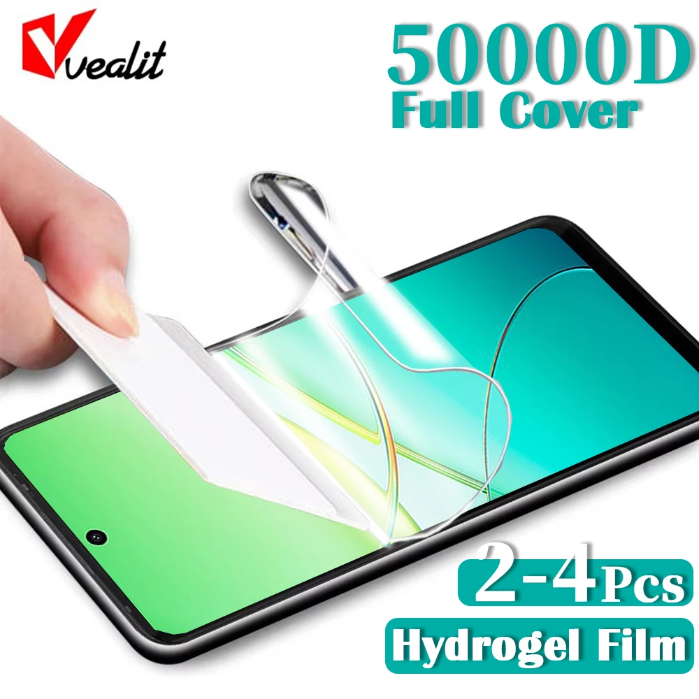 2-4Pcs Soft Hydrogel Film for Vivo T3X T3 Lite Y200e Y200t Y200 GT Screen Protector for Vivo Y37 Pro Y16 Y56 Y35 Plus Not Glass