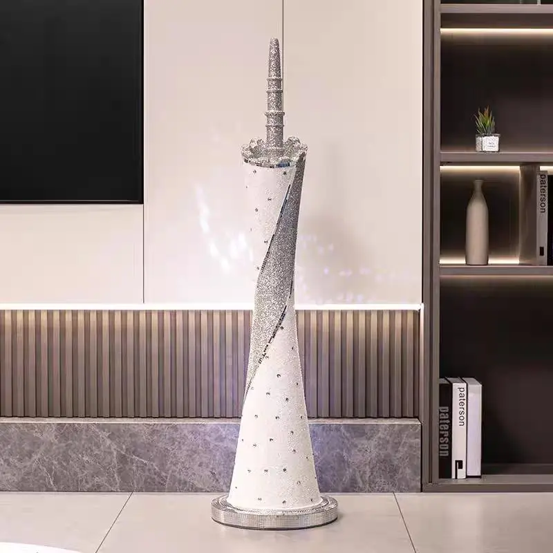 Light luxury large floor-to-ceiling ornaments, souvenirs, small waist, high-end piggy bank decorations