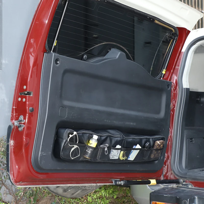 

Для Toyota FJ Cruiser 2007-2021 багажник, багажник, сумка для хранения, сумка для хранения, органайзер для багажа, узор из углеродного волокна, автоаксессуары