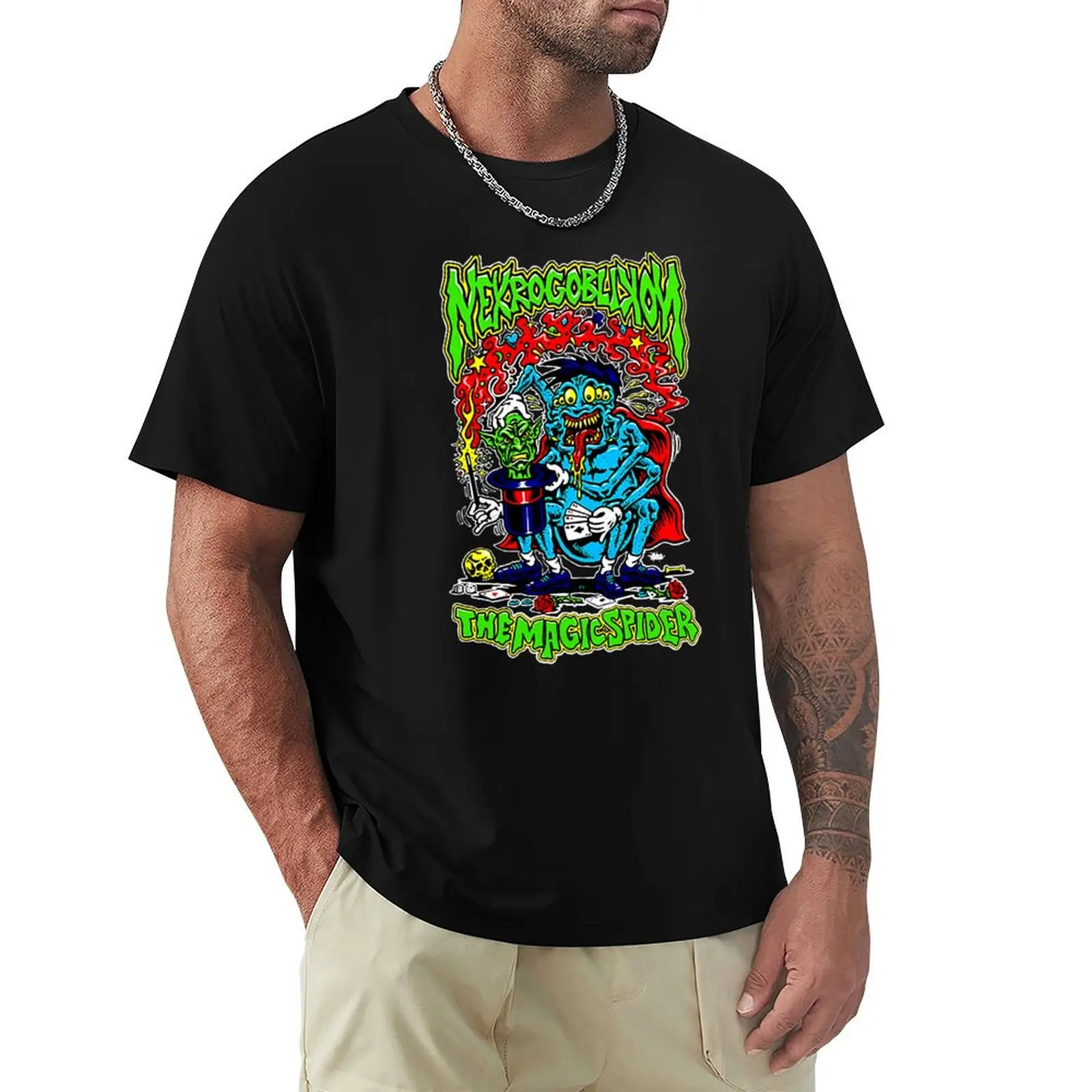 

Nekrogoblikon Merch Nekrogoblikon The Magic Logo Cheap T-Shirt Street Fashion Casual Tee Shirt