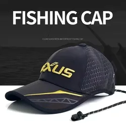 Breathable Sun Protection Fishing Caps Adult Men Adjustable Fishing Hats Summer Sunshade Waterproof Fishermen Hat with Clip