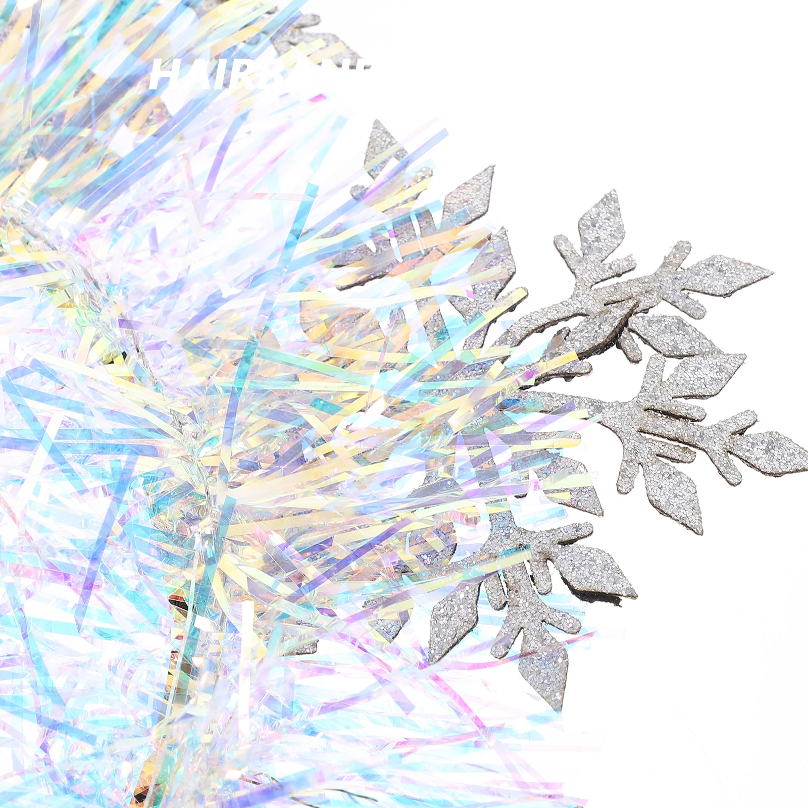 Рождественская повязка на голову со снежинкой, серебряные аксессуары для волос для девочек, модный декор, Greeter для женщин, блестящие детские повязки на голову