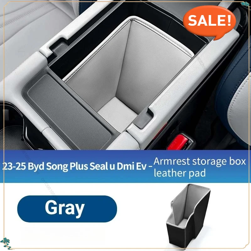 

For BYD Song Plus Dmi Ev Seal U 2023-2025 Center Console Storage Armrest Organizer Box Protector Mat Scratch Wear resistant