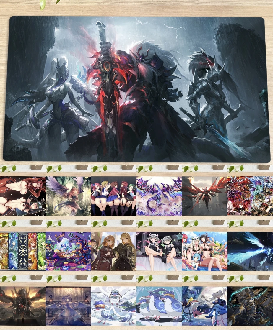 

YuGiOh Duel Monsters Playmat Blue-eyes Ultimate Dragon Dark Magician TCG CCG Mat Mouse Pad Trading Card Game Mat + Free Bag