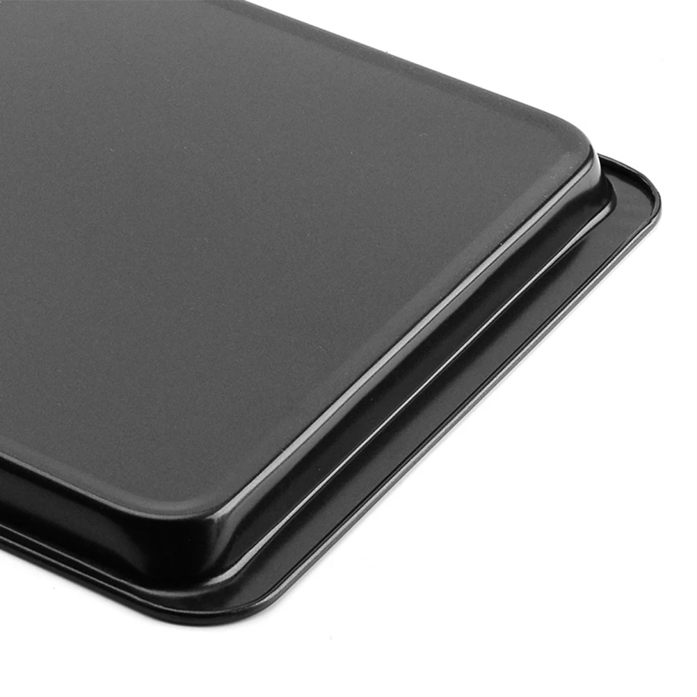 

Non-Stick Bakeware Carbon Steel Baking Tray Pizza BBQ Griddle for Desserts Cheesecake Brownies Dishwasher Safe Stain Resistant