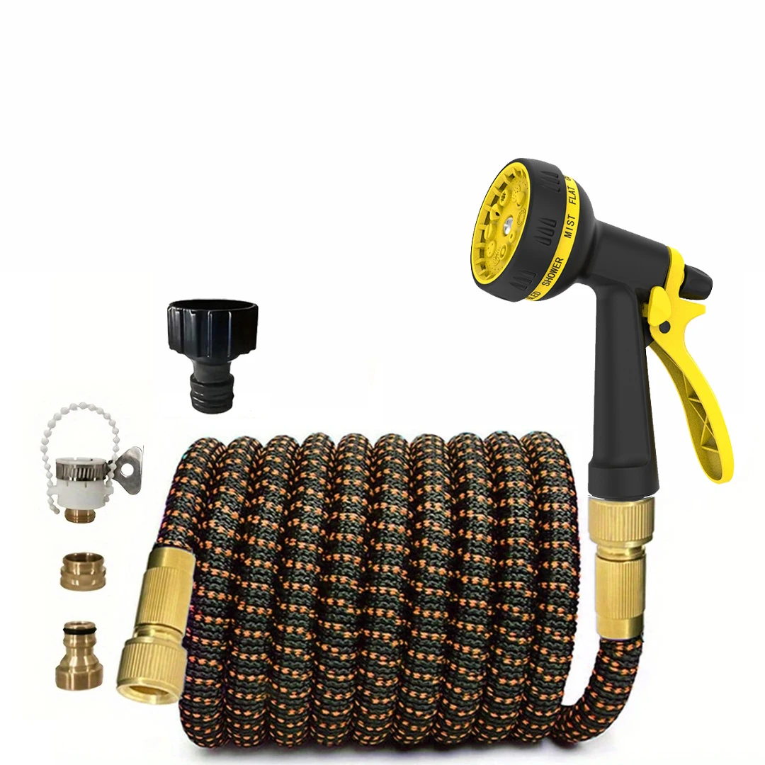 

Новый расширяемый волшебный шланг высокого давления для мойки автомобилей с пистолетом-распылителем, набор для полива и орошения на открытом воздухе, садовый шланг ﻿